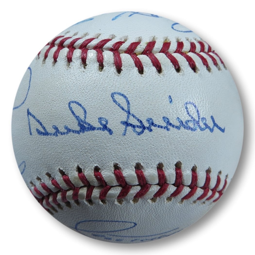 Los Angeles Dodgers Multi-Signed Baseball Duke Snider Tommy John JSA Authenticated (1 of 7)