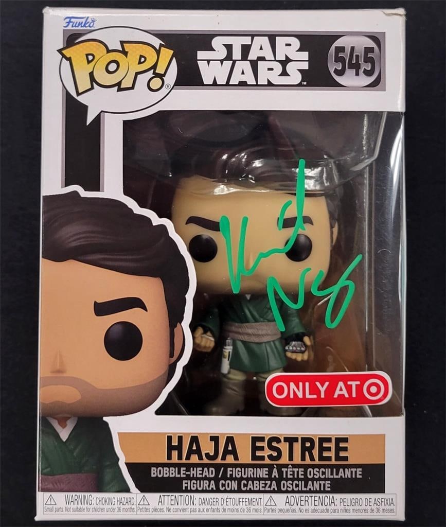 Kumail Nanjiani Signed Haja Estree Funko Pop Star Wars Beckett Authenticated (1 of 8)