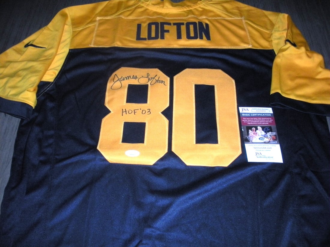 James Lofton Signed Green Bay Packers Nike Jersey BAS Authenticated (1 of 2)
