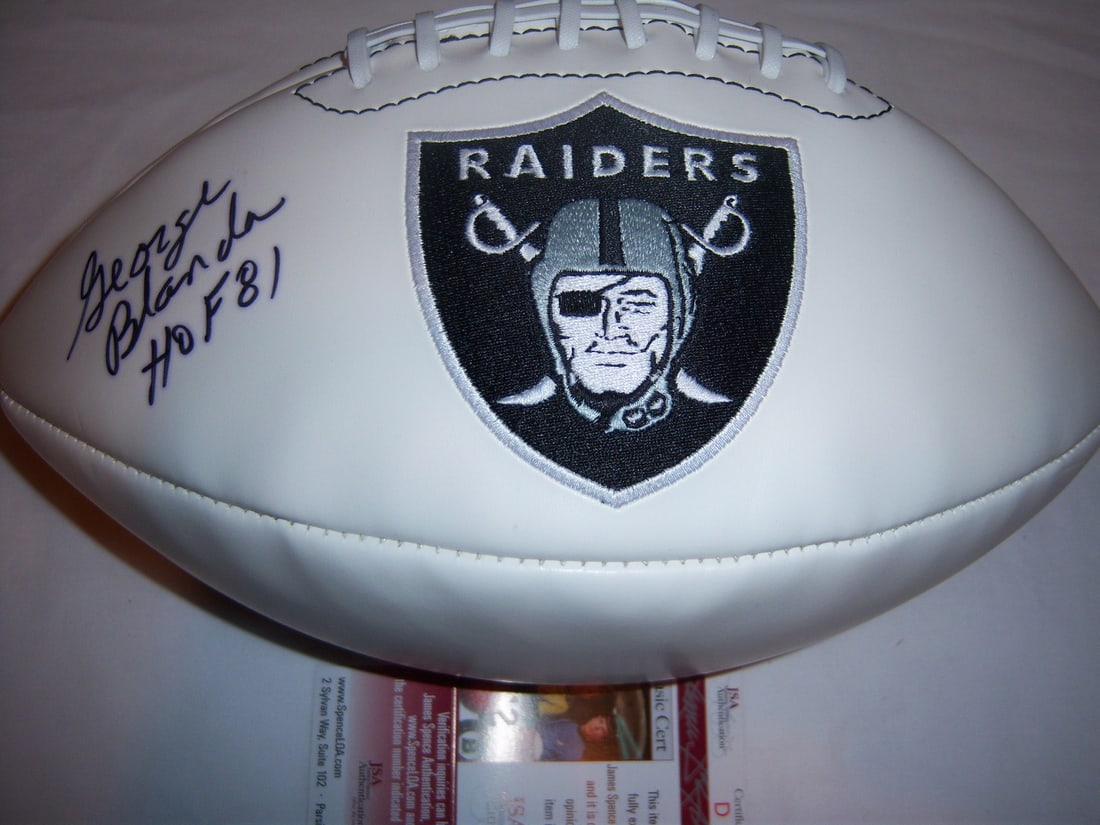 George Blanda Signed NFL Football JSA COA Hall of Fame (1 of 1)