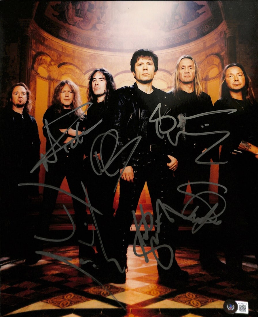 Iron Maiden Signed 11x14 Photograph Beckett Authenticated (1 of 1)