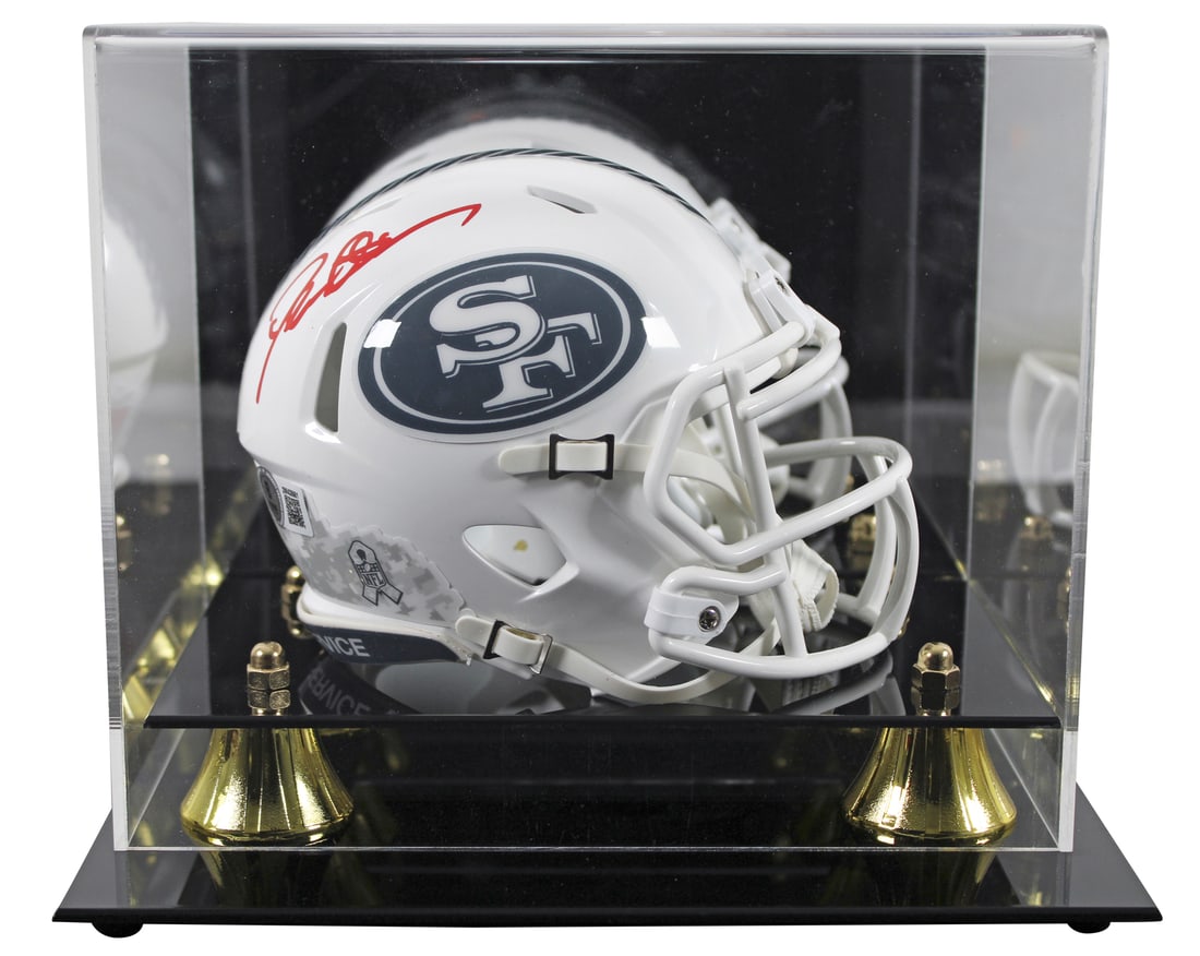 Deion Sanders Signed 49ers Salute To Service III Mini Helmet with Beckett Authentication (1 of 3)