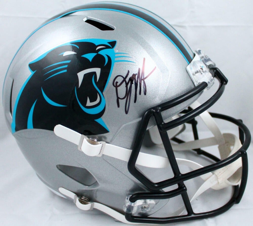 DJ Moore Signed Carolina Panthers F/S Speed Helmet Beckett Authenticated (1 of 10)