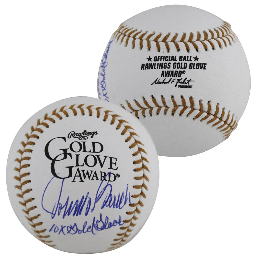 Johnny Bench Signed Rawlings Oml Baseball 10x Gold Glove Fanatics Authenticated (1 of 4)