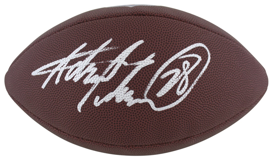 Adrian Peterson Signed Vikings Wilson Duke Football BAS Witnessed (1 of 3)