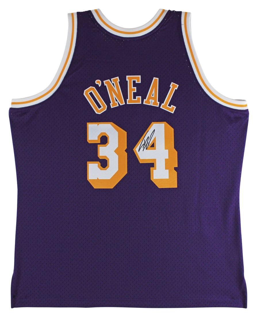 Shaquille O'Neal Signed Purple Mitchell & Ness 1996-97 Jersey BAS Authenticated (1 of 5)