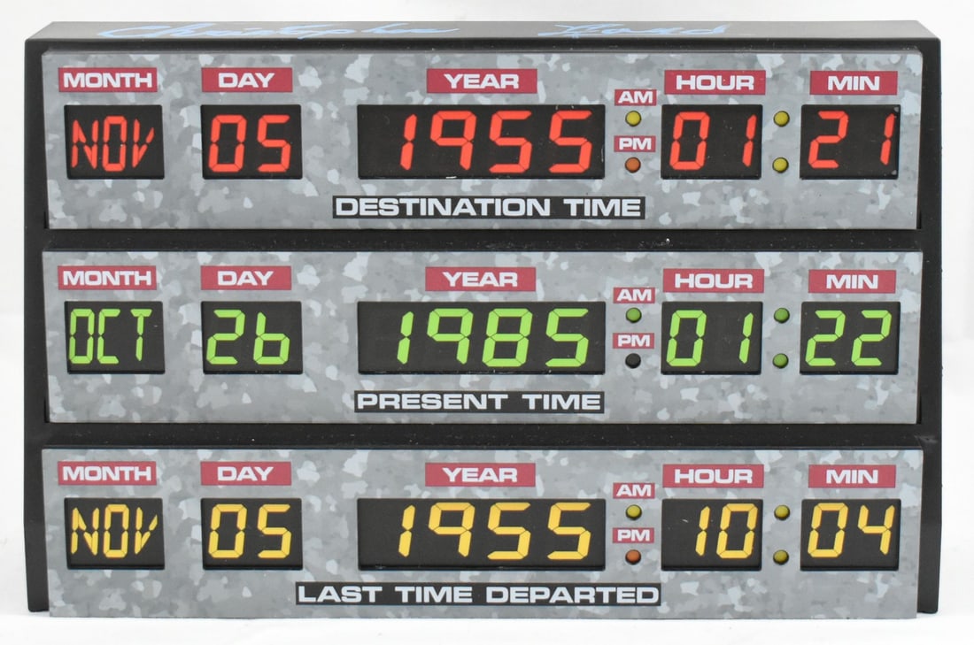 Christopher Lloyd Signed Back to the Future Desk Lamp Beckett Authenticated (1 of 5)