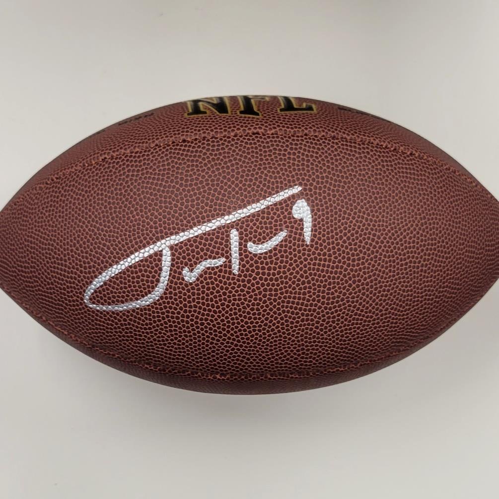 Justin Tucker Signed Baltimore Ravens NFL Football Beckett Authenticated (1 of 3)