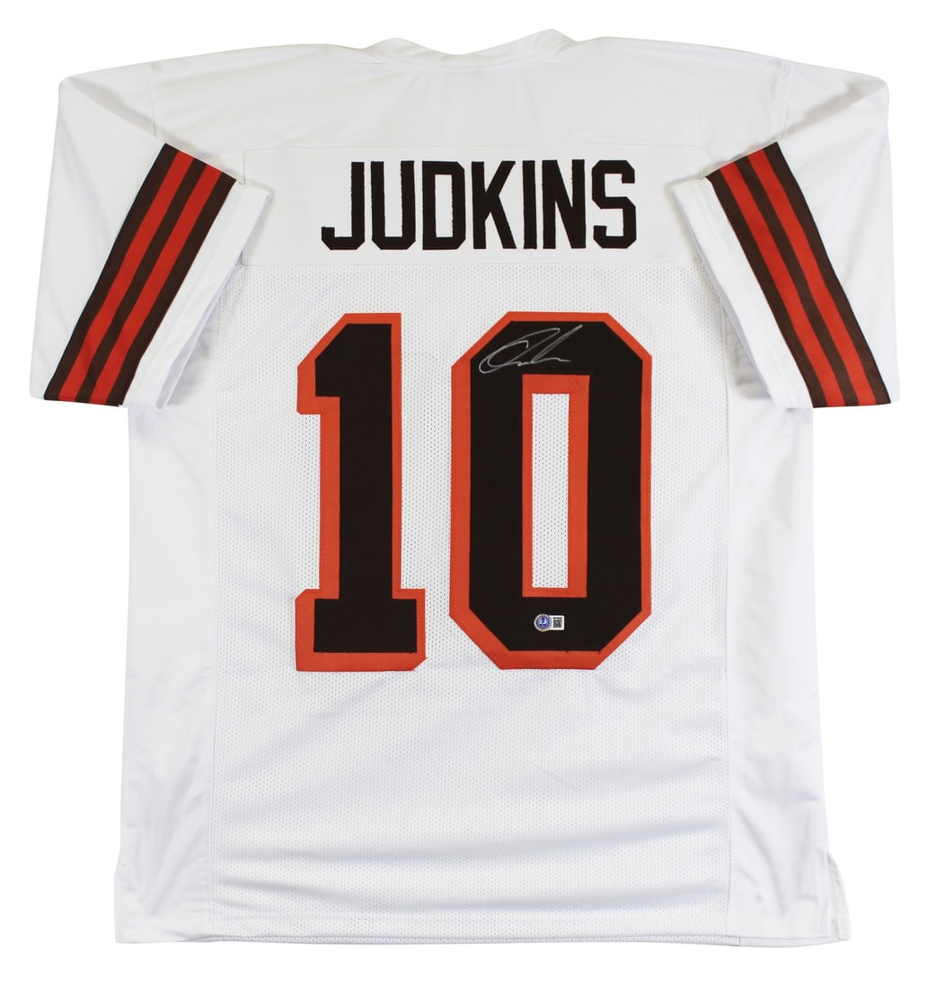 Quinshon Judkins Signed Pro Style Jersey Cleveland Browns BAS Authenticated (1 of 3)