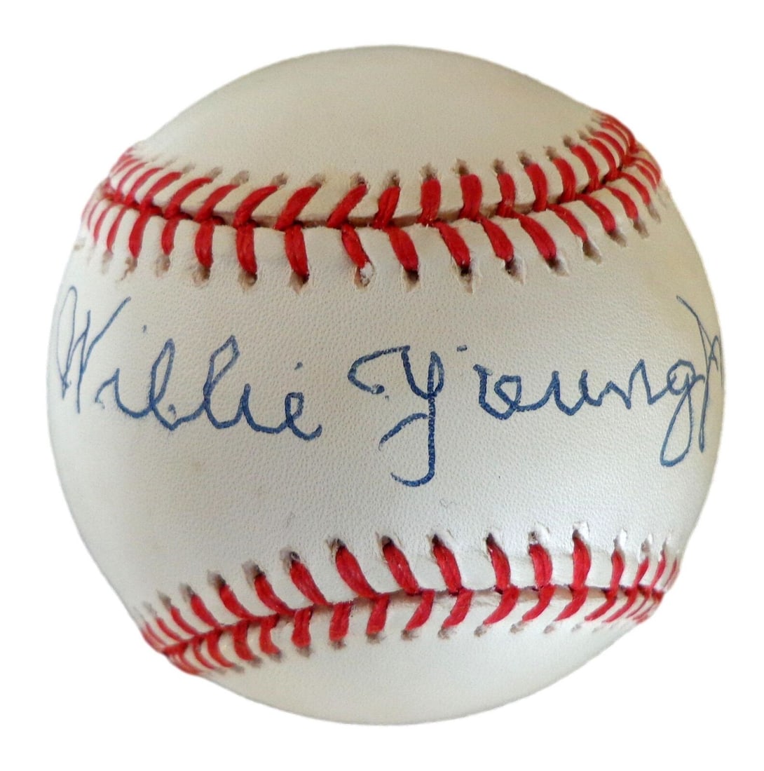 Willie Young Signed ONL Baseball Birmingham Black Barons JSA Authenticated (1 of 3)