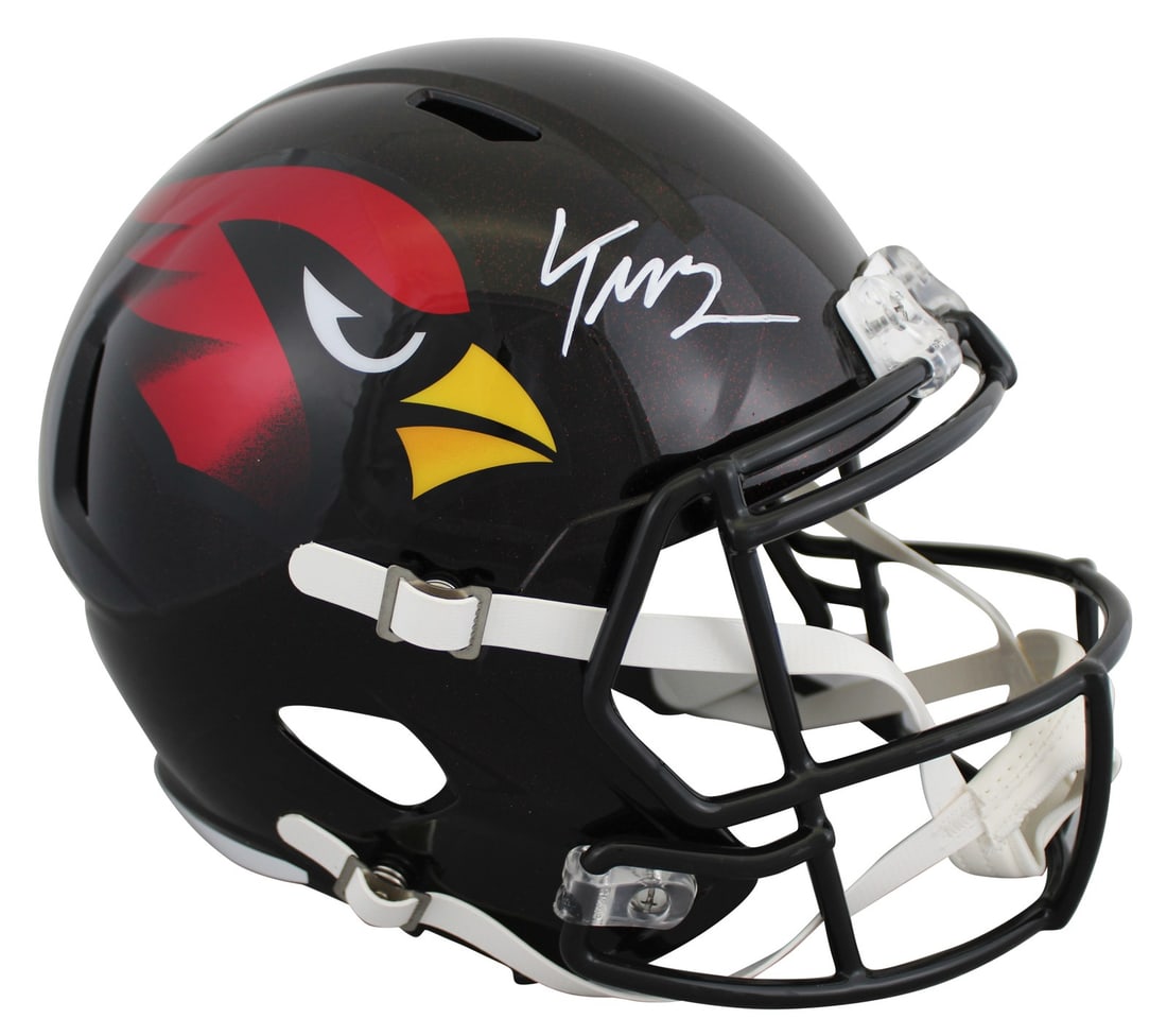 Trey McBride Autographed 2022 Cardinals Full Size Helmet Beckett Authenticated (1 of 3)