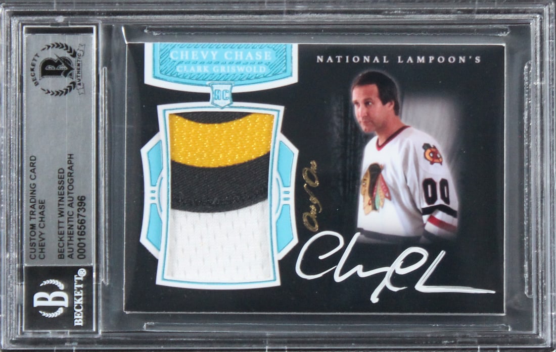 Chevy Chase Signed One of One Relic Card National Lampoon's Christmas Vacation Authenticated (1 of 2)