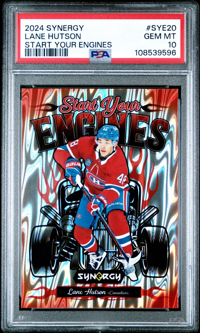 2024 UD Synergy Lane Hutson Hockey Card PSA 10 Montreal Canadiens (1 of 2)