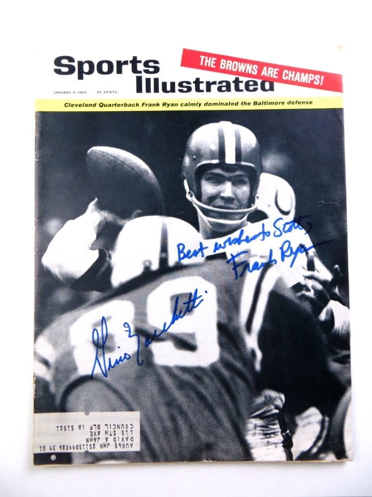 Gino Marchetti Frank Ryan Signed Sports Illustrated Magazine 1965 JSA (1 of 4)