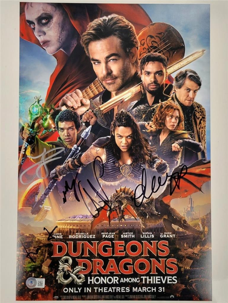 Dungeons & Dragons Signed 11x17 Photo by Pine Grant Rodriguez Beckett (1 of 5)