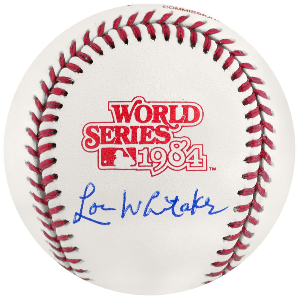 Lou Whitaker Signed Rawlings 1984 World Series Baseball with COA (1 of 1)