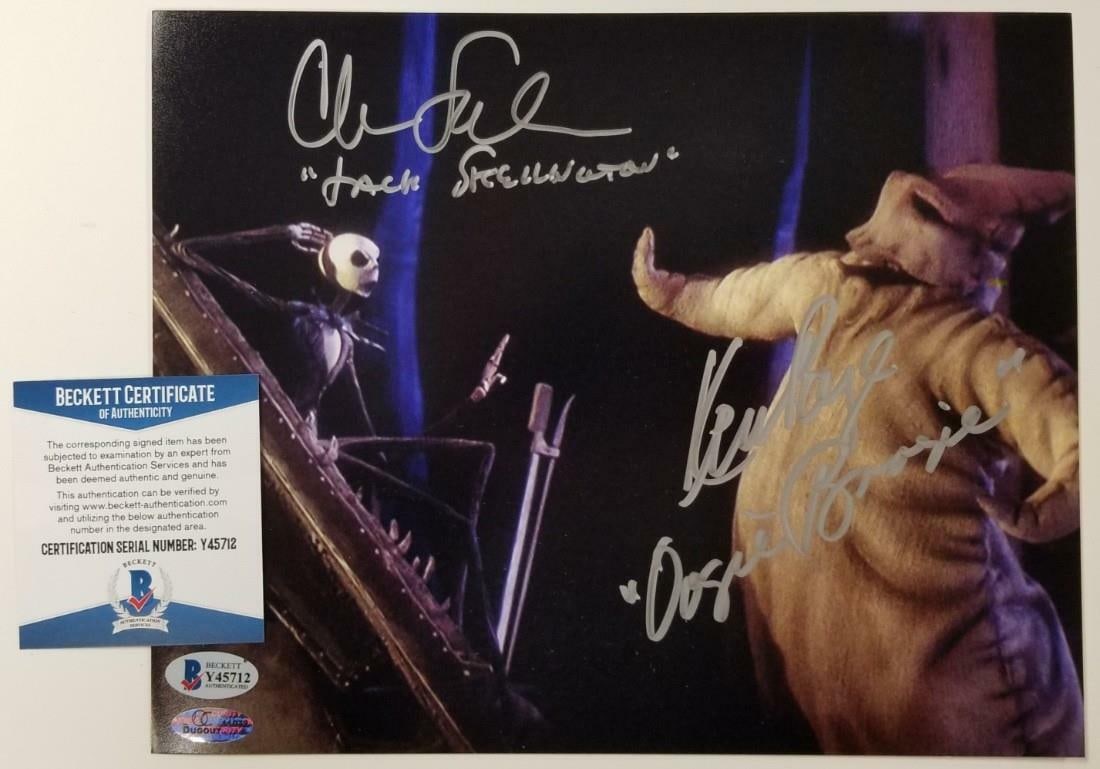 Chris Sarandon Ken Page Signed Nightmare Before Christmas 8x10 Photo BAS (1 of 1)