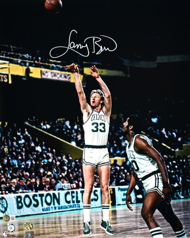 Larry Bird Signed Boston Celtics 16x20 Photo Beckett Authenticated (1 of 10)