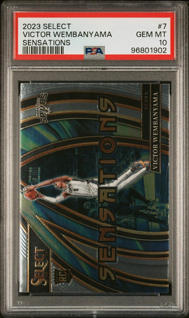 2023 Select Victor Wembanyama #7 Sensations RC PSA 10 Graded Basketball Card (1 of 2)