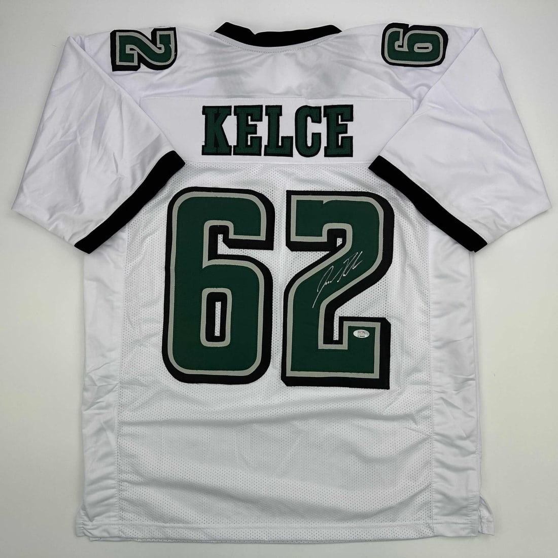 Autographed Jason Kelce Philadelphia Eagles White Jersey PSA/DNA COA (1 of 4)