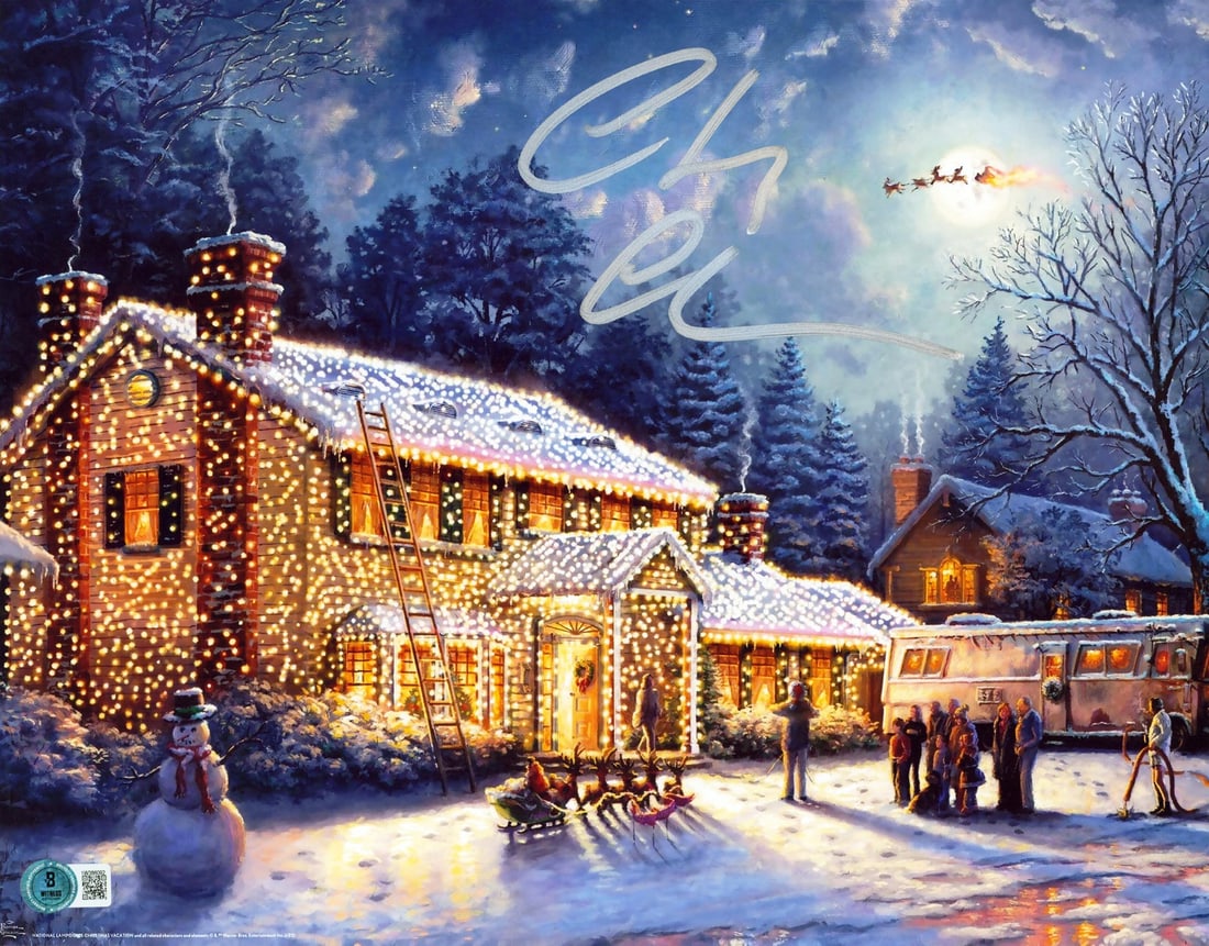 Chevy Chase Signed 11x14 Photo National Lampoon's Christmas Vacation BAS Authenticated (1 of 3)