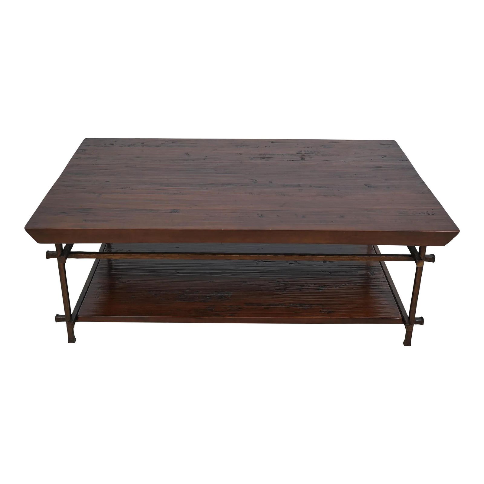 Rustic Modern Iron and Wood Coffee Table 36 x 54 x 20 (1 of 10)