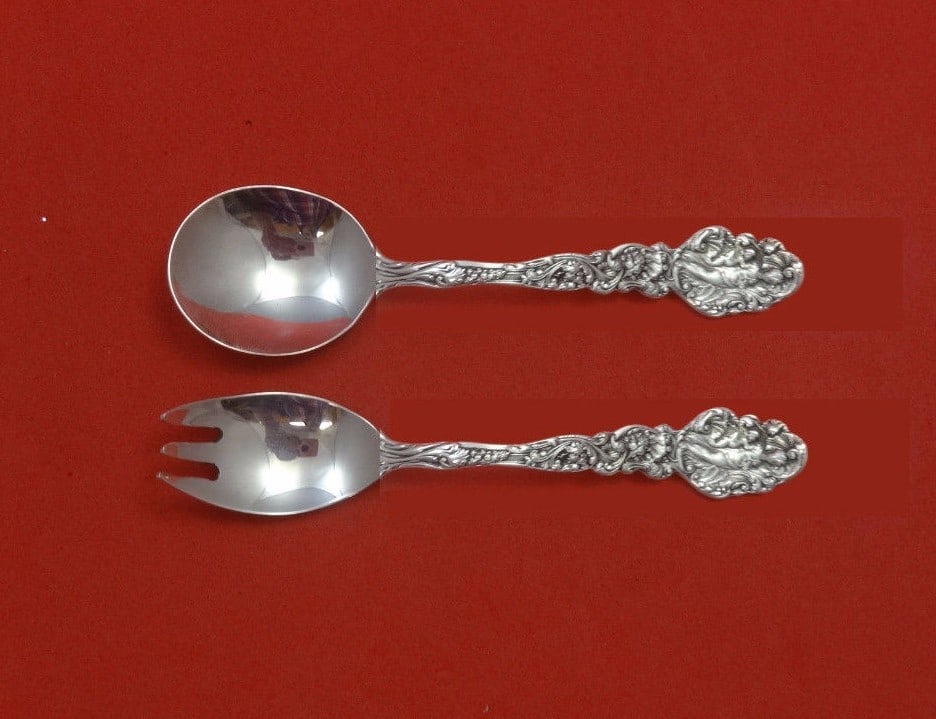 Gorham Versailles Sterling Silver Baby Set 2pc Custom Made Fork Spoon: Gorham Versailles Sterling Silver Baby Set 2pc Custom Made Fork Spoon This exquisite 2-piece baby set from Gorham is crafted from high-quality sterling silver and features the elegant Versailles patte