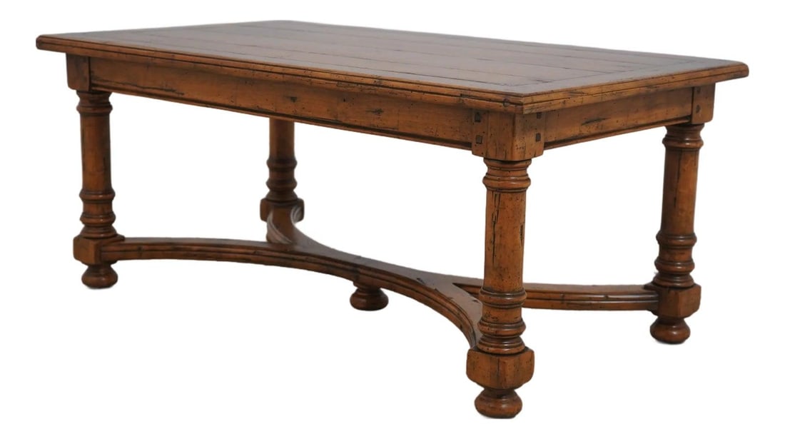 Guy Chaddock Country Distressed Wood Coffee Table 42x24 (1 of 10)
