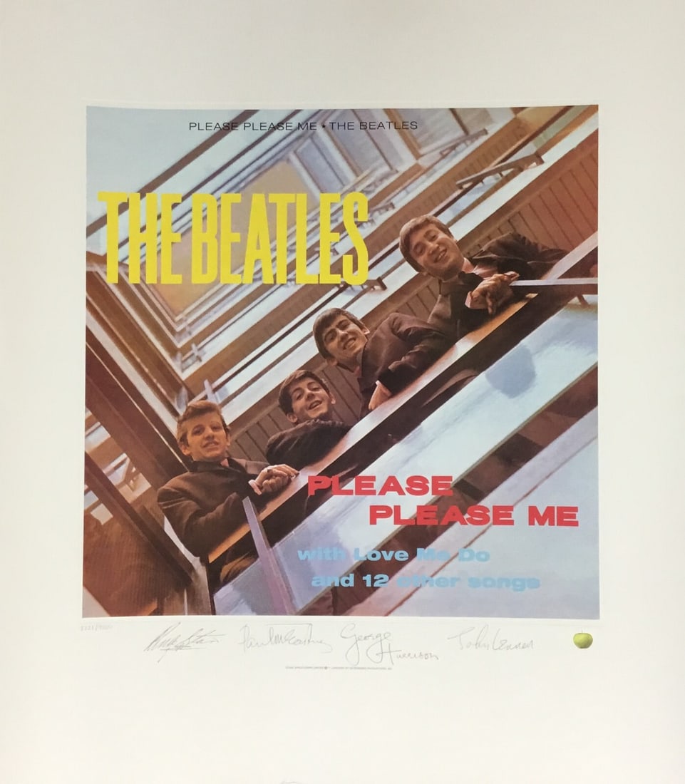 The Beatles Please Please Me Facsimile Signed Lithograph Limited Edition Art (1 of 3)