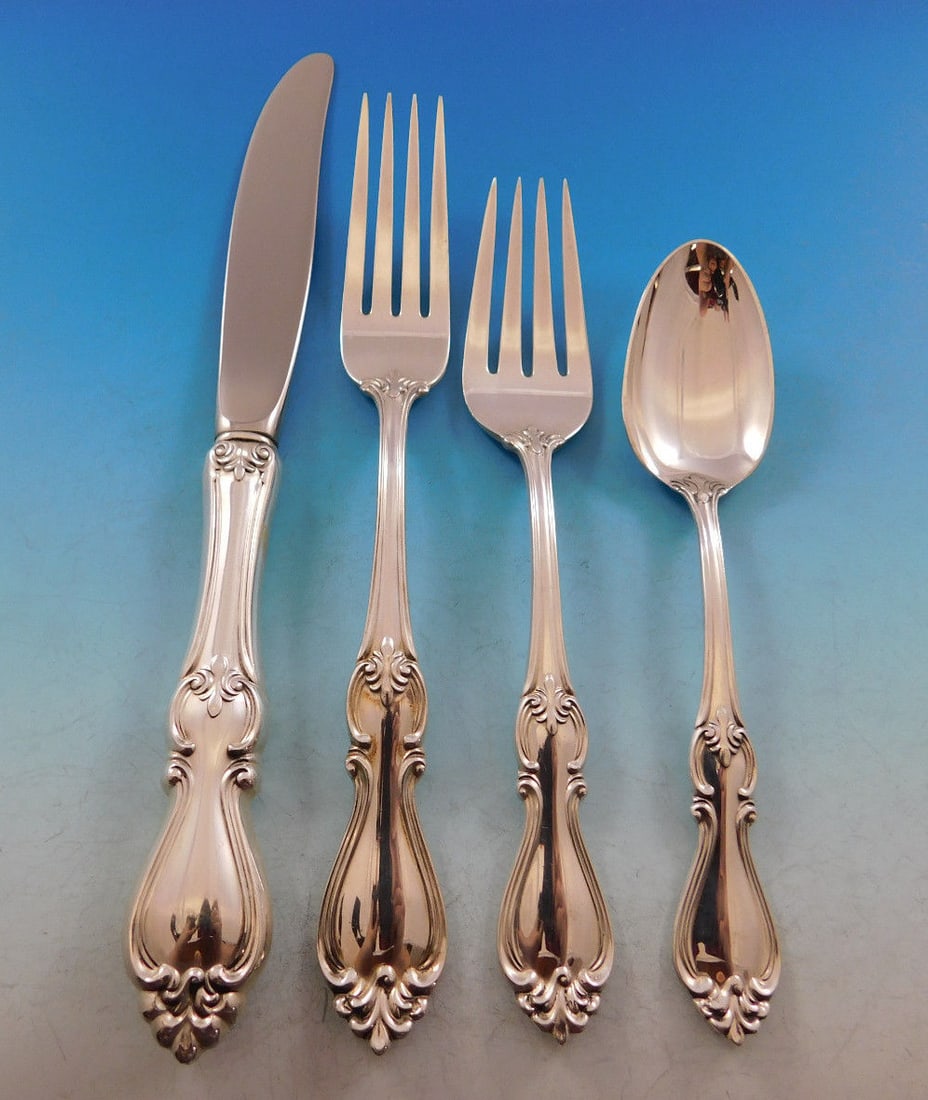 Towle Queen Elizabeth I Sterling Silver Flatware Set for 12 - 48 Pieces with Storage Chest (1 of 5)