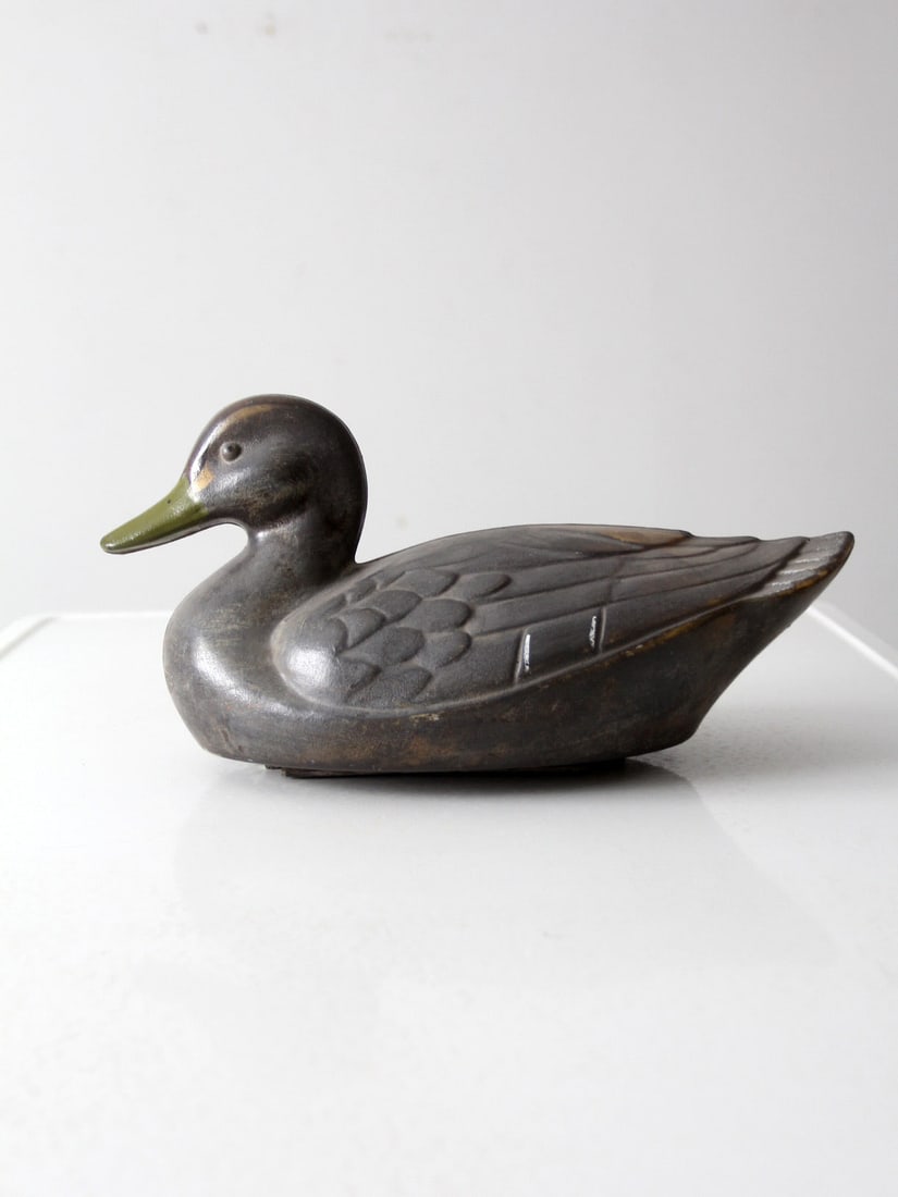 Vintage Ariduk Black Duck Decoy by General Fibre 14.25" (1 of 14)