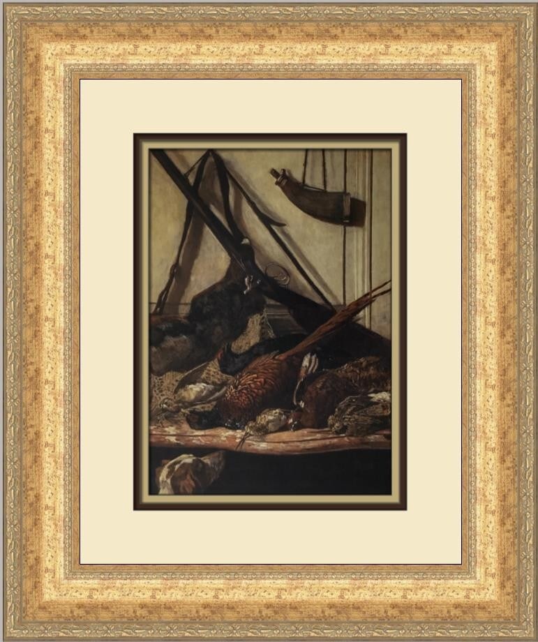 Claude Monet Trophies of the Hunt Custom Framed Art Print (1 of 2)