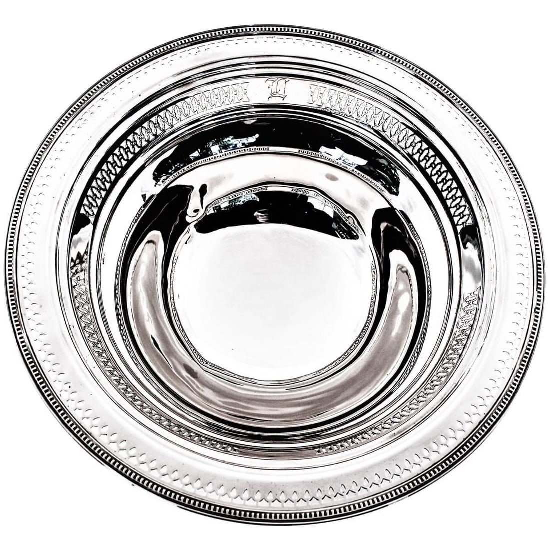 Gorham Sterling Silver Footed Bowl Circa 1910 with Oval Cut-Outs: Gorham Sterling Silver Footed Bowl Circa 1910 with Oval Cut-Outs This exquisite footed bowl showcases a captivating design that blends functionality with elegance. Crafted from sterling silver, this p
