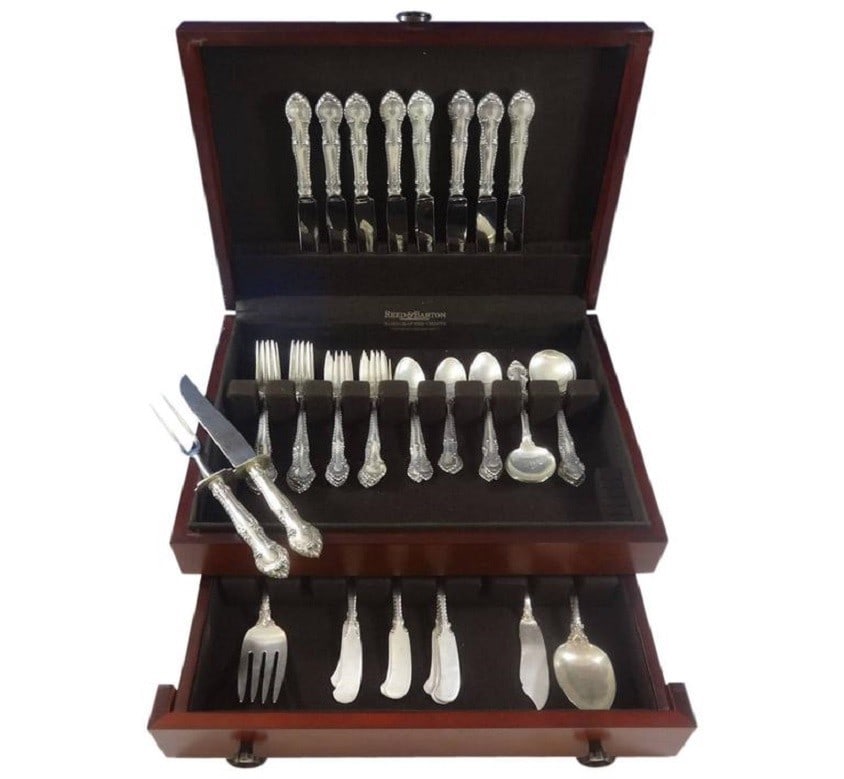 Gorham English Gadroon Sterling Silver Flatware Set 53 Pieces for 8 (1 of 10)