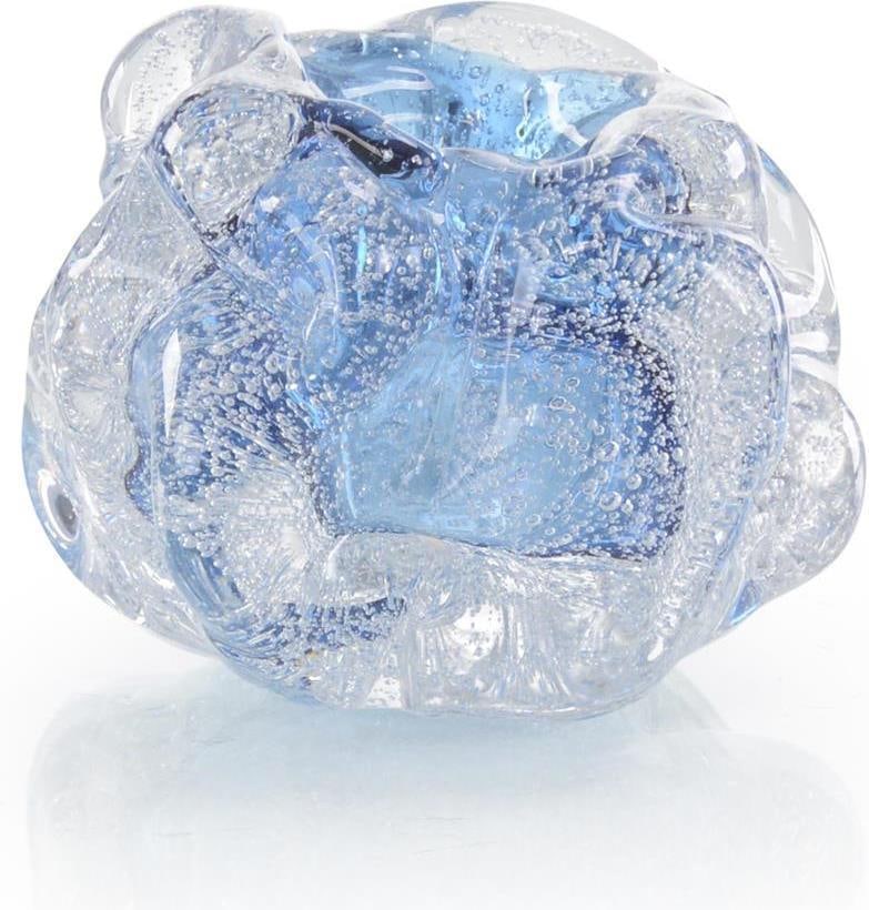 John-Richard Capri Blue Glass Nugget Sculpture Contemporary Art: John-Richard Capri Blue Glass Nugget Sculpture Contemporary Art Introducing the exquisite Capri Blue Glass Nugget Art, a stunning contemporary sculpture that showcases the beauty of hand-blown glass.