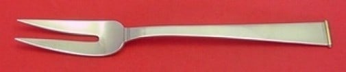 Gorham Gold Tip Sterling Silver 2-Tine Cold Meat Fork 8.5" (1 of 2)