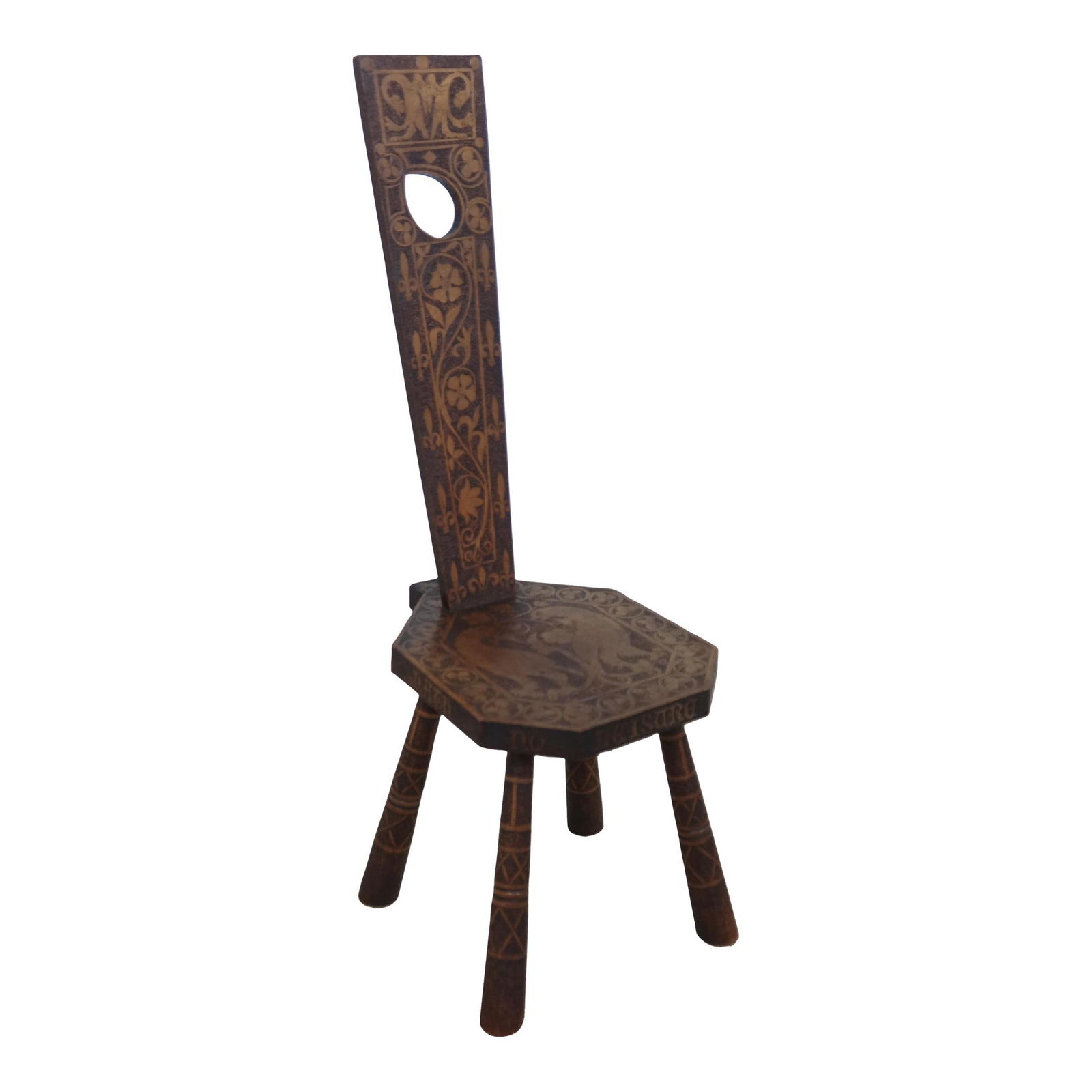 125 Year Old Hand Crafted English Occasional Seat Chair (1 of 10)