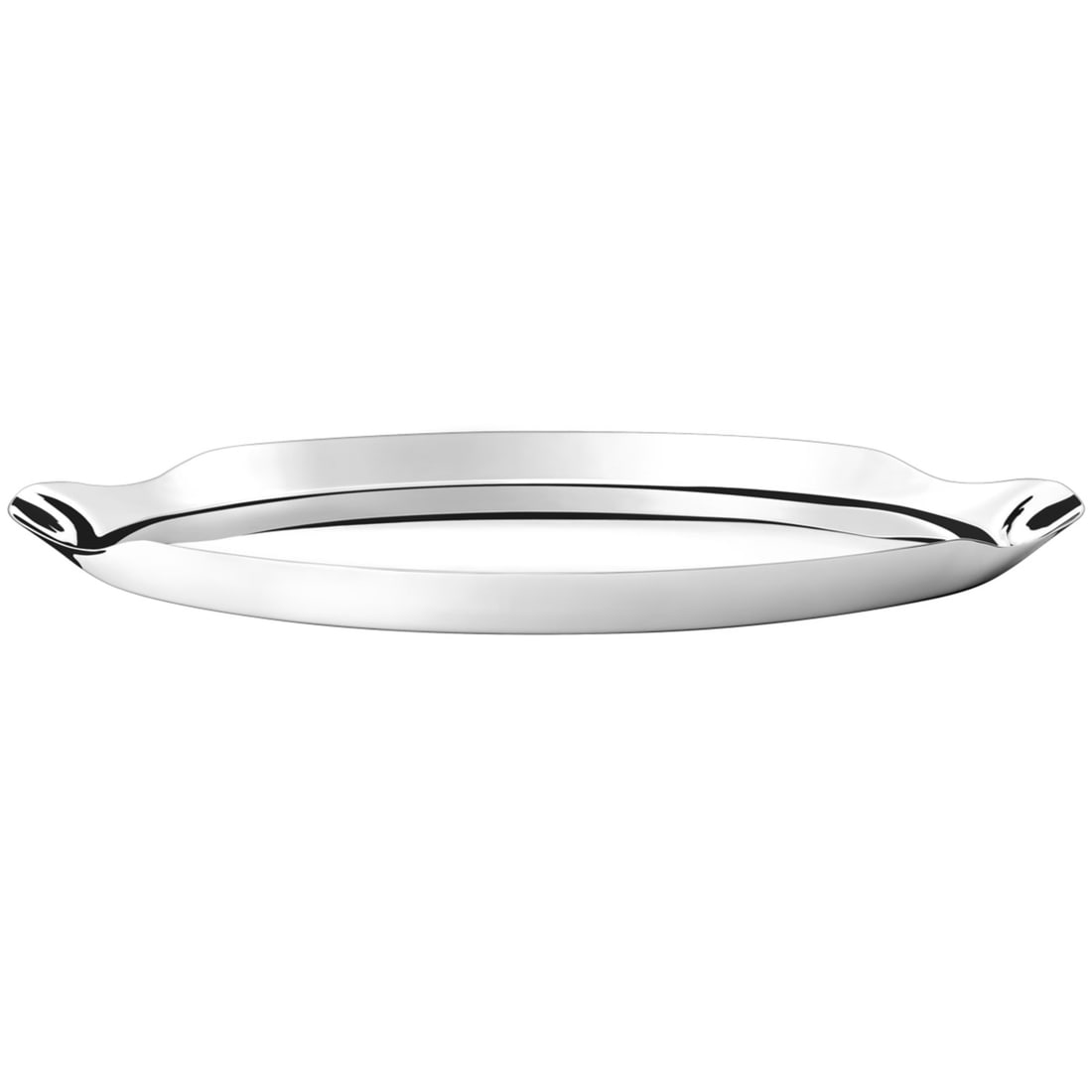 Georg Jensen Modern Stainless Steel Serving Tray by Thomas Sandell: Georg Jensen Modern Stainless Steel Serving Tray by Thomas Sandell Elevate your serving experience with this modern stainless steel serving tray by Georg Jensen. Designed by Thomas Sandell, this tray