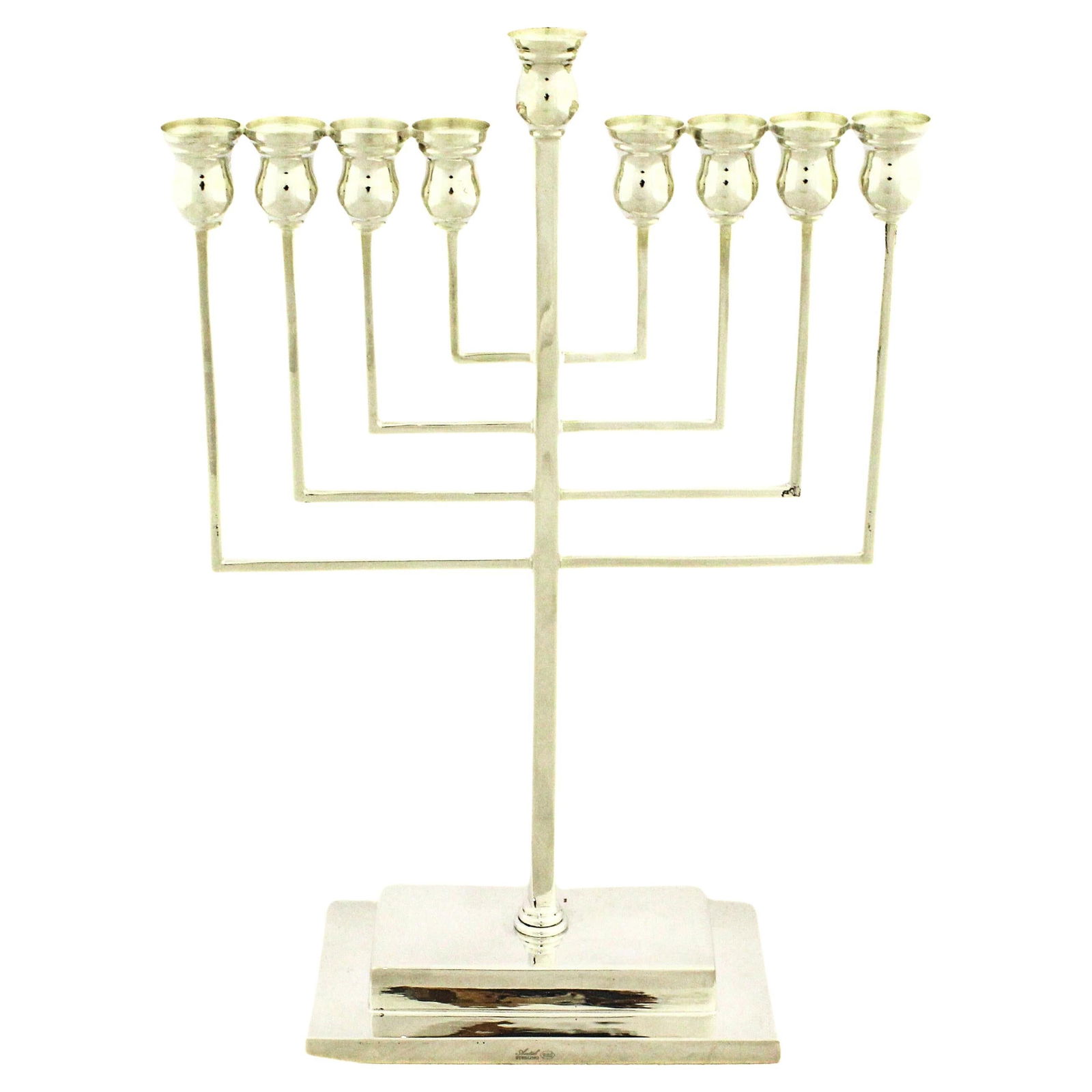 Modern Sterling Silver Menorah from Turkey 12in (1 of 5)