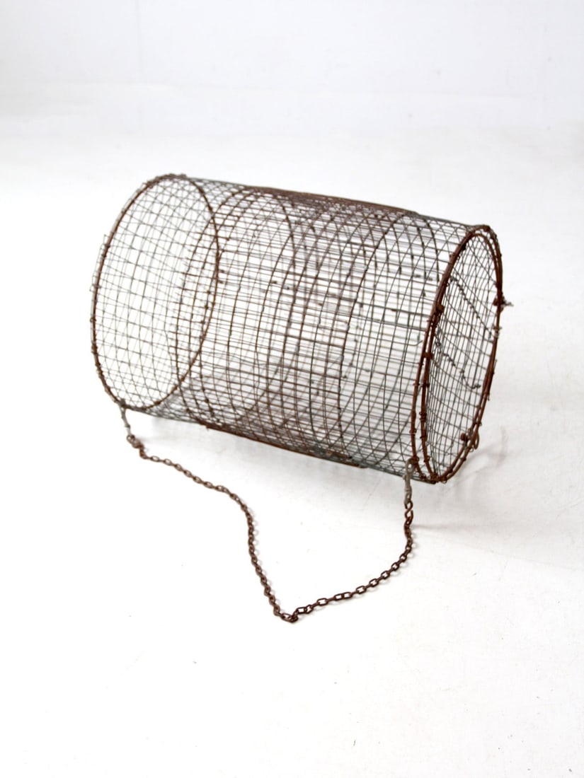 Vintage Nautical Wire Fish Trap Decorative Accent 24.5" (1 of 13)
