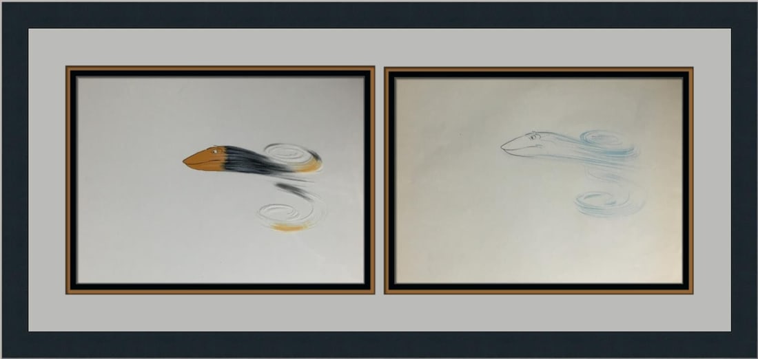 Heckle and Jeckyl Original Hand Painted Production Cel 1970 Framed Animation Art (1 of 3)