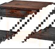 Theodore Alexander Lord Spencer Butler's Table Rustic Mahogany Brass: Theodore Alexander Lord Spencer Butler's Table Rustic Mahogany Brass Introducing the Elegant Oak and Mahogany Butler's Table by Lord Spencer, a beautifully crafted piece that exudes rustic European ch