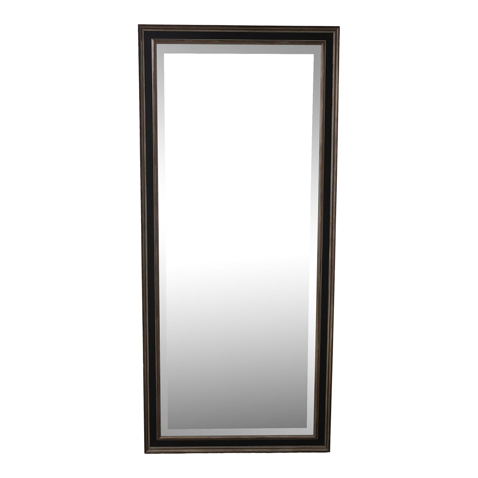 Ethan Allen Beveled Glass Silver Trim Tall Mirror 31 x 69 (1 of 7)