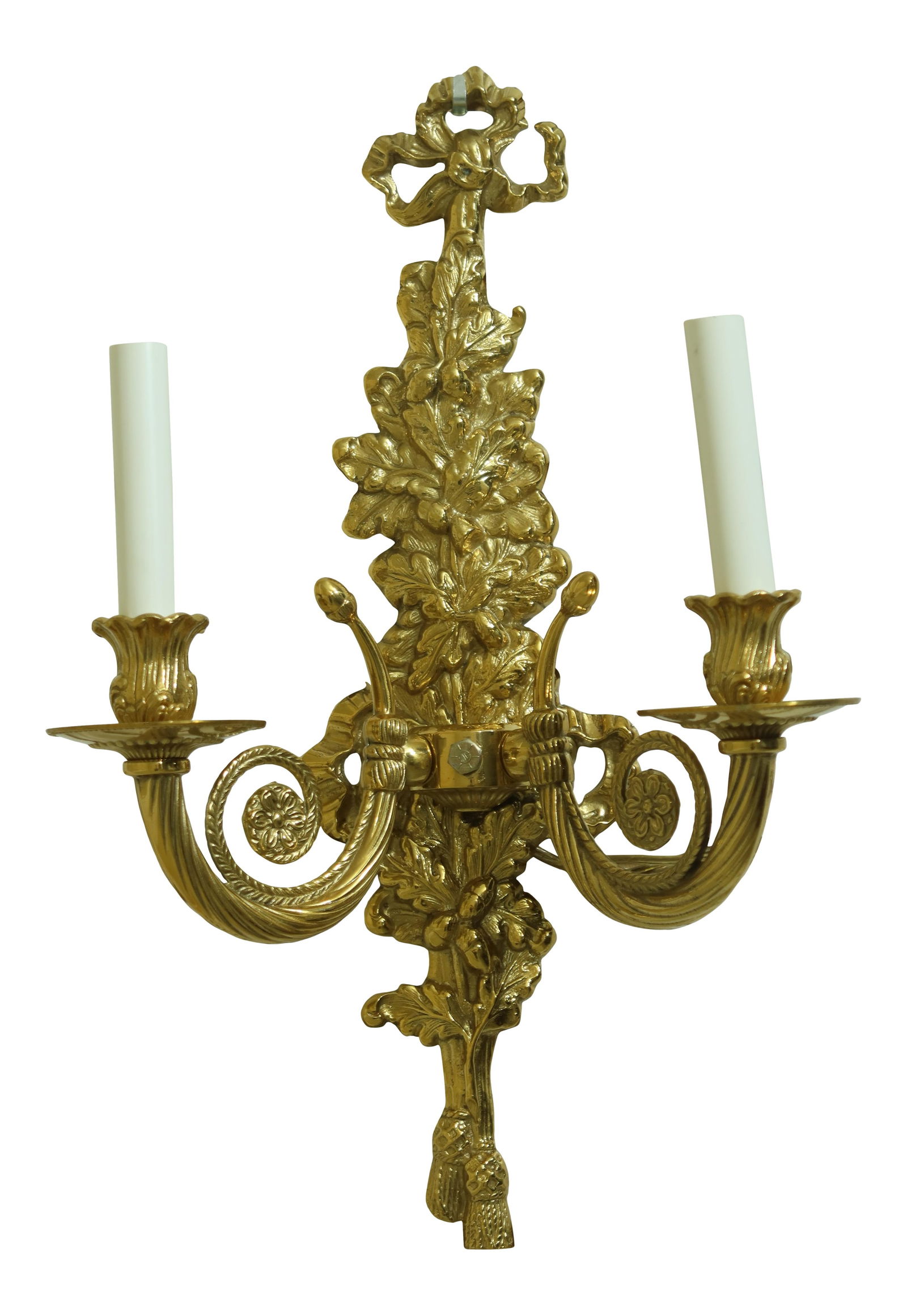 Timeless Brass 2 Arm Lighted Candelabra Sconce Vintage Elegance: Timeless Brass 2 Arm Lighted Candelabra Sconce Vintage Elegance Enhance your space with this elegant Classical Brass 2 Arm Lighted Candelabra Sconce. Featuring a timeless design, this sconce is approx