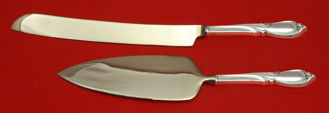 International Sterling Silver Rhapsody New 2pc Wedding Cake Set (1 of 1)