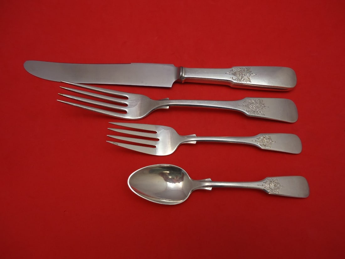 International Empress Eugenie Sterling Silver 4-Pc Dinner Set (1 of 1)