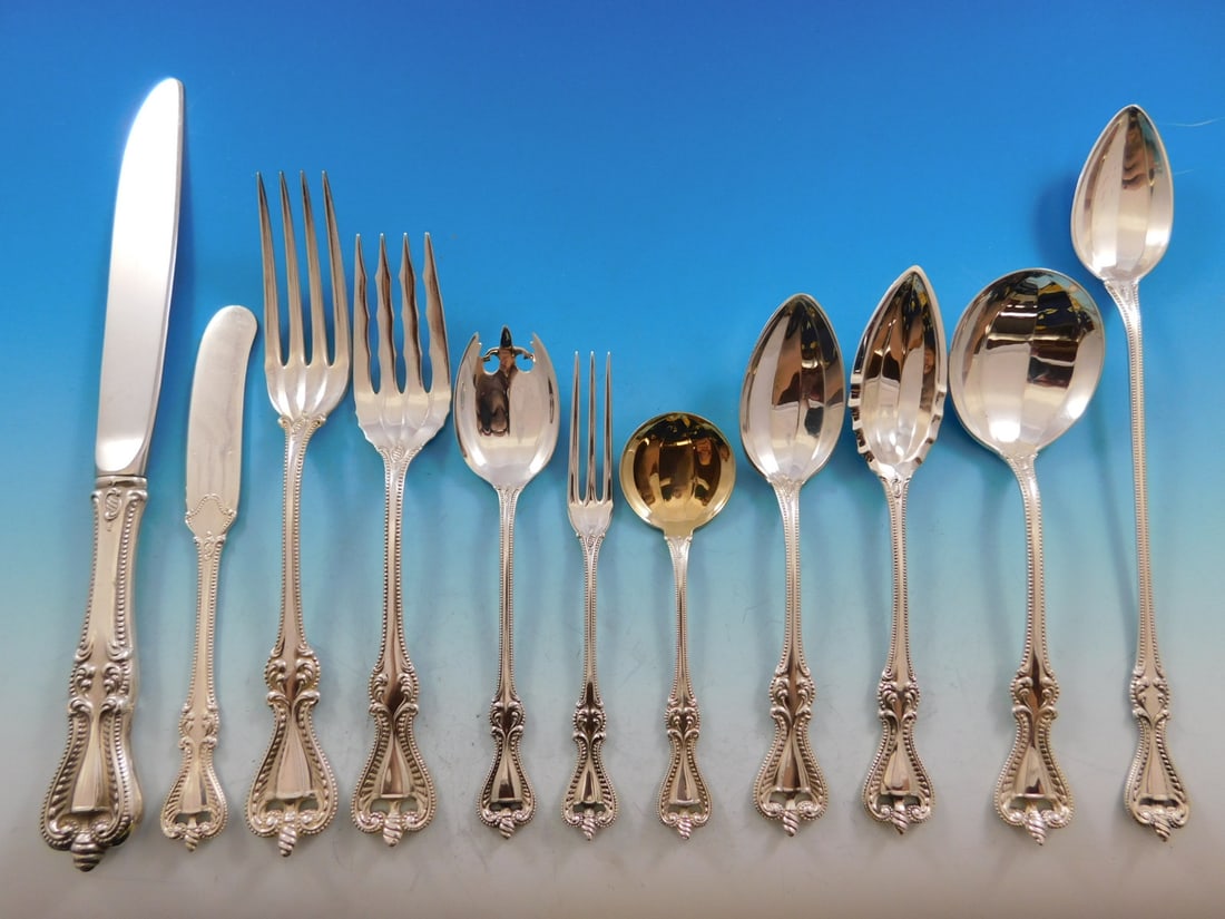 Towle Old Colonial Sterling Silver Flatware Set for 8 - 100 Pieces (1 of 12)
