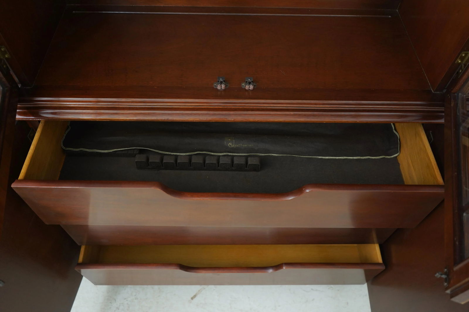 Councill Craftsmen Mahogany Breakfront with Glass Shelves and Lighted Interior - 7