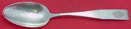 Schofield Elizabeth Tudor Hammered Sterling Silver Serving Spoon 8 3/4" (1 of 2)