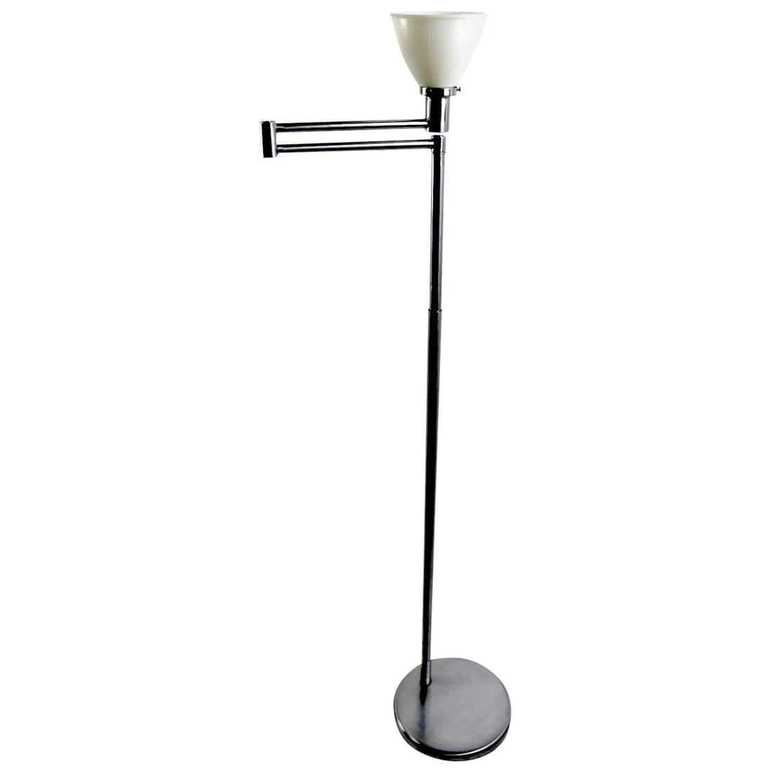 Walter Von Nessen Flex Arm Floor Lamp Chrome Steel Iconic Design (1 of 7)
